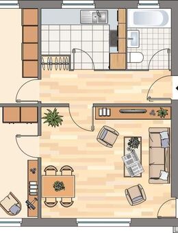 3-Zimmer-Wohnung in Flensburg Weiche mit Bakon u. EBK - Flensburg