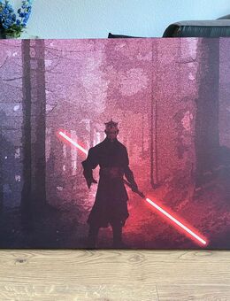 Nur noch diese Woche🔥 Star Wars Leinwand „Darth Maul“ | Canvas Wandbild | Geek-Deko - Wanzleben-Börde Klein Wanzleben