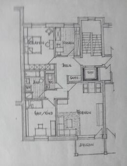 Drei Zimmer Wohnung Düsseldorf Heerdt (94 qm) ab 1. September - Düsseldorf