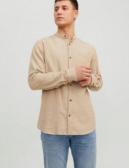 Jack & Jones Langarmhemd JJEBAND MELANGE SHIRT LS SN