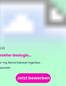 Teamleiter Geologie (m/w/d) - Traunstein