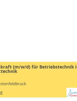 Elektrofachkraft (m/w/d) für Betriebstechnik in der Umwelttechnik - Emmering (Landkreis Fürstenfeldbruck)