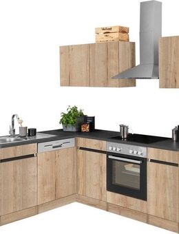 OPTIFIT Winkelküche Roth, Stellmaße 210x175 cm,wahlweise mit E-Geräten, Push-to-Open-Funktion