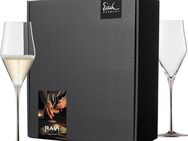 Eisch Germany Champagnerglas RAVI PLATIN, Kristallglas, in Handarbeit veredelt mit echtem Platin, 260ml, 2tlg, Made in Germany