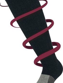 RELAXSAN Kompressionsstrümpfe RelaxSan "Essential+", doppelschichtiger Kompr.strumpf, 23-32 mmHg (1-Paar) kein Abschlußbündchen, keine Abdrücke, Mix aus Baumwolle und Kaschmir