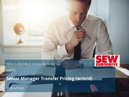 Senior Manager Transfer Pricing (w/m/d) - Bruchsal