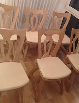 6 Stühle Eiche massiv - Schmelz