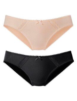 Nuance Bikinislip (2-St) aus weicher Baumwolle
