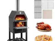 3in1 Outdoor Küchenofen Herd Pizzaofen 500 °C Gartenküche Pizzaofen Grill mit Pizzastein Backofen BBQ Set534 - Wuppertal