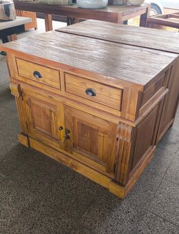 Sideboard aus massivem recyceltem Teakholz 100x50x80cm Kommode Anrichte Holz Vintage Retro - Duisburg