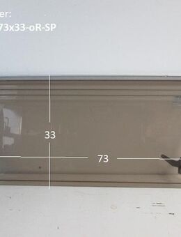 Hobby Wohnwagenfenster Parapress gebraucht ca 73 x 33 (ohne Rahmen, zB 610er) D2162 PPRG-RX Sonderpreis (Microrisse) - Schotten Zentrum