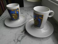 2 Espressotassen Eine Nacht in Venedig Annaburg Porzellan Tassen Mokkatassen zus. 4,- - Flensburg
