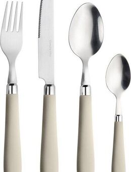 PINTINOX Besteck-Set Daisy 0 (24-tlg), 6 Personen, Edelstahl 18/0, Kunststoff, mit farbigem Kunststoffgriff