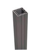 WPC-Pfosten mit Kappe inkl. Pfostenanker 240x7x7 cm Hellgrau *22 in 75217