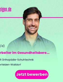 Mitarbeiter im Gesundheitsbereich Schwerpunkt Orthopädie (m/w/d) - Mörfelden-Walldorf