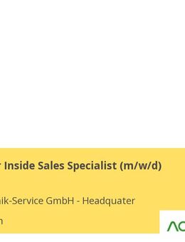 Mitarbeiter Inside Sales Specialist (m/w/d) - Bergheim (Nordrhein-Westfalen)