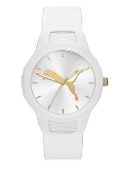 PUMA 40 mm Quarzuhr Reset P1013 Polycarbonat Dornschließe Weiß B-WARE - Oberhausen