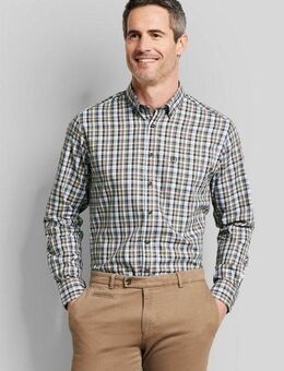 bugatti Langarmhemd Modern Fit mit Button-Down-Kragen