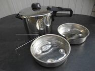 Fissler Vitavit Schnellkochtopf 5 l Edelstahl 19,- Einsatz gelocht + ungelocht je 9,- Dreibein 3,- - Flensburg