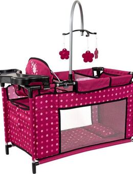 Bayer Puppenbett Multibett, mit integriertem Hochstuhl, Wickelablage und Mobile