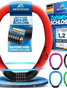 NEXTCOVER Fahrradschloss mit Zahlencode Zahlenschloss rot - Birkenfeld (Baden-Württemberg)