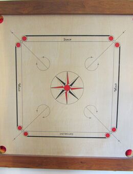 Indisches Carrom Schnippspiel - Dreieich
