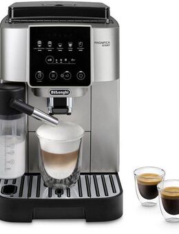 De'Longhi Kaffeevollautomat Magnifica Start Milk ECAM220.80.SB, intuitives Bedienfeld mit Soft-Touch-Symbolen, silber-schwarz