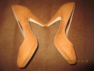 JUMEX Pumps Heels Camel/Braun Gr. 38 Eyecatcher - wie NEU - Rottendorf