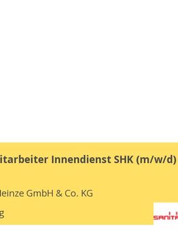 Vertriebsmitarbeiter Innendienst SHK (m/w/d) - Würzburg
