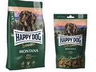 Happy Dog Kombi-Paket: Supreme Sensible 10 / 12,5 kg + 5 x 100 g Soft Snack - Sensible Montana 10 kg + Montana 5 x 100 g
