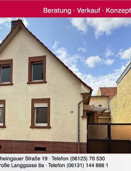 Charmantes Einfamilienhaus + weitere Wohnung im Nebengebäude mit sonnigem Garten, großem Hof und Garage - Saulheim