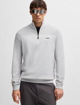 BOSS GREEN Strickpullover Momentum-X QZ mit Reißverschluss