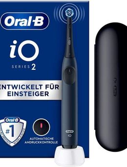 Oral-B Elektrische Zahnbürste iO Series 2, Aufsteckbürsten: 1 St., für die ultimative Reinigung, Reise-Etui