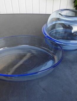 Pyrex Glas Azure Mehrzweckbräter 5,1 l + Auflaufform oval 3,1 l zusammen 19,- - Flensburg