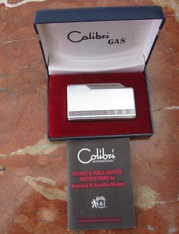 Vintage COLIBRI Prestige Gas-Feuerzeug, Metall, 1971 - Horgen