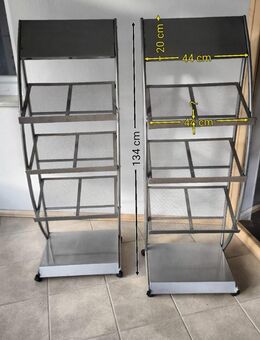 2 x Prospektständer, Prospekt Halter 6 x DIN A4 - Birresborn