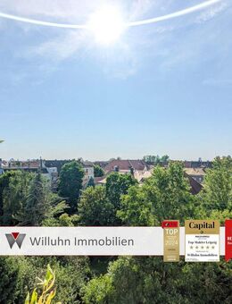 Herrlicher Weitblick über Leipzig: Gemütliche 2RW | Balkon, Aufzug & Stellplatz | Fernwärme! - Leipzig