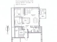 3 Zimmer Penthouse Wohnung mit Tiefgaragenstellplatz, Peterswerder - Bremen