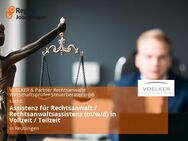 Assistenz für Rechtsanwalt / Rechtsanwaltsassistenz (m/w/d) in Vollzeit / Teilzeit - Reutlingen