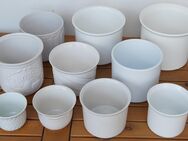 Keramik-Topf-Sortiment, 10 Stück komplett (incl. Rumtopf), bisher unbenutzte Deko in einem Musterhaus - Simbach (Inn) Zentrum