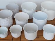 Keramik-Topf-Sortiment, 11 Stück komplett (incl. Rumtopf), bisher unbenutzte Deko in einem Musterhaus - Simbach (Inn) Zentrum