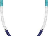 THOMAS SABO Kette ohne Anhänger mit blauen Steinen, KE2159-058-7-L38V, mit Achat, Lapislazuli, Türkis-Imitat