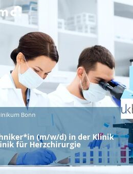 Kardiotechniker*in (m/w/d) in der Klinik und Poliklinik für Herzchirurgie - Bonn