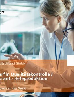 Mitarbeiter*in Qualitätskontrolle / CTA / Laborant - Hefeproduktion (m/w/d) - Schwarzenbach (Saale)
