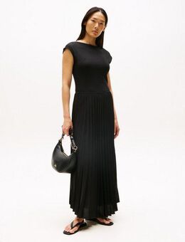 Tommy Hilfiger A-Linien-Kleid 5X2 RIB MIDI F&F DRS
