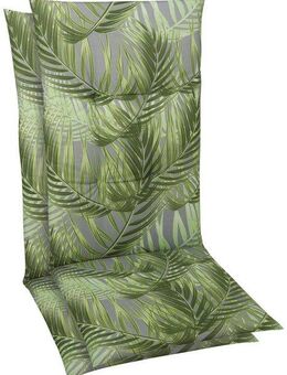 GO-DE Hochlehnerauflage, (Set, 2 St., Set mit 2 Hochlehnerauflagen), Maße ca.: 48 cm x 5 cm x 118 cm