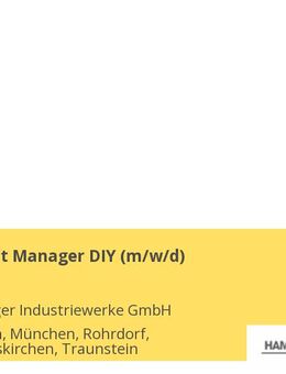 Key Account Manager DIY (m/w/d) - Stephanskirchen