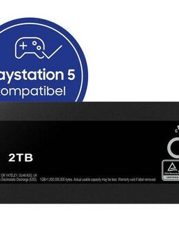Samsung 990 PRO Heatsink interne SSD (2TB) 7450 MB/S Lesegeschwindigkeit, 6900 MB/S Schreibgeschwindigkeit, mit Kühlkörper