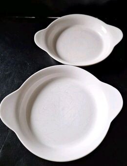 2 Kleine Porzellan Schalen weiß Vintage Durchmesser 15cm Schale Servierteller - Essen