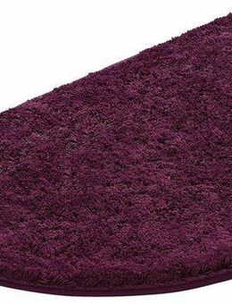 KiNZLER Badematte Chaozhou, Höhe 20 mm, rutschhemmend beschichtet, fußbodenheizungsgeeignet, Polyester, halbrund, Badteppich, Uni Farben, weich, als rechteckig, rund & Set erhältlich